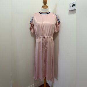 Zara Satin Dress With Rainbow Trim